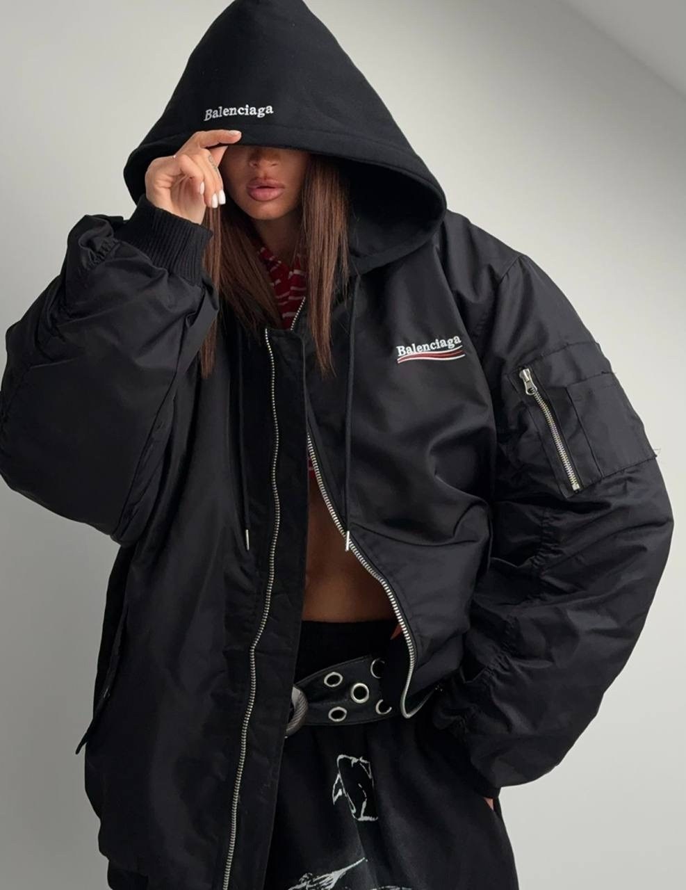 хип хоп стиль,куртка оверсайз,женский брюки,одежда для женщин