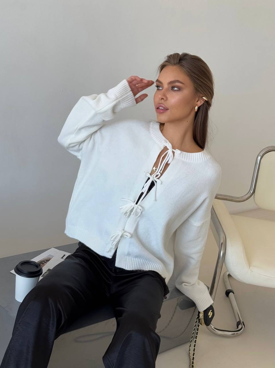 женский вязаный кардиган,кардиган на завязках,кардиган кофта,кардиган вязаное,кардиган с завязками спереди