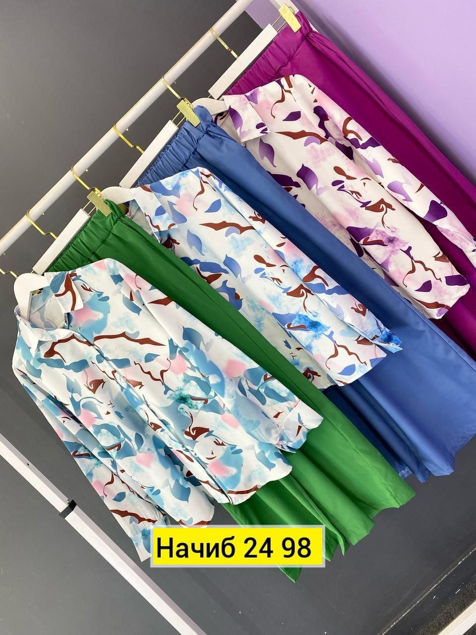 женские костюмы,широкие брюки,комплект одежды женские,юбка-брюки женские палаццо из шифона,костюмы двойки