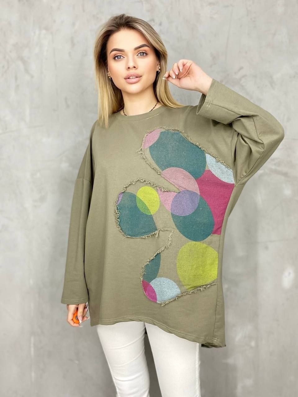 женский свитшот оверсайз,свитшот женская,кофта женская свитшот,свитшот трикотажный,кофта женская