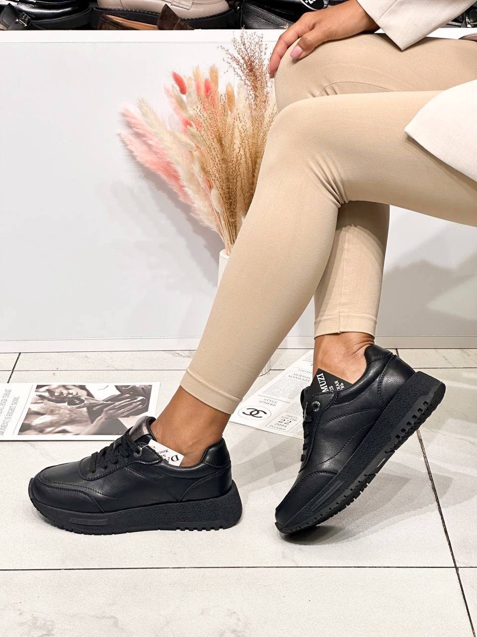 женские кроссовки,кроссовки черные женские,кроссовки для женщин,кожаные кроссовки,