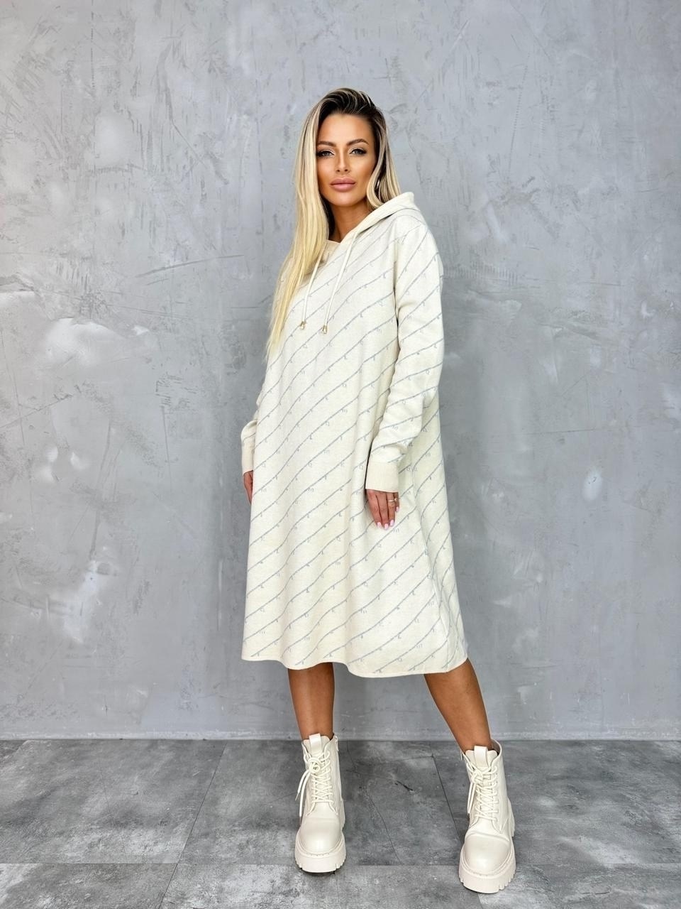 платье теплое,вязаное платье теплое,платье с капюшоном,теплая туника,платье вязаное