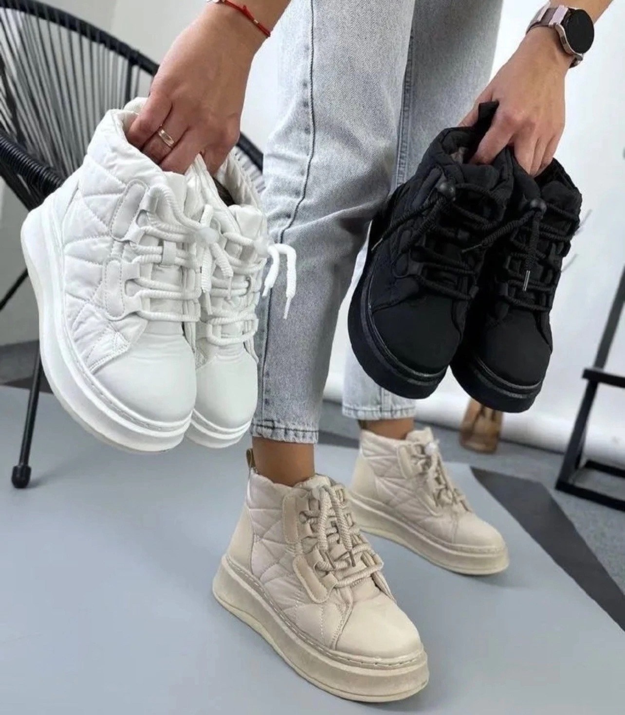 дутики кроссовки,кроссовки женскиe,стильные зимние ботинки,,кроссовки натуральные