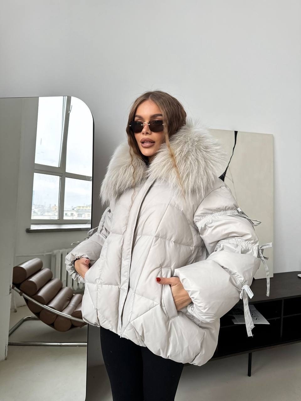 пуховики с натуральным мехом,куртка пуховик,куртка женская белая,зимние куртки,пуховики с мехом