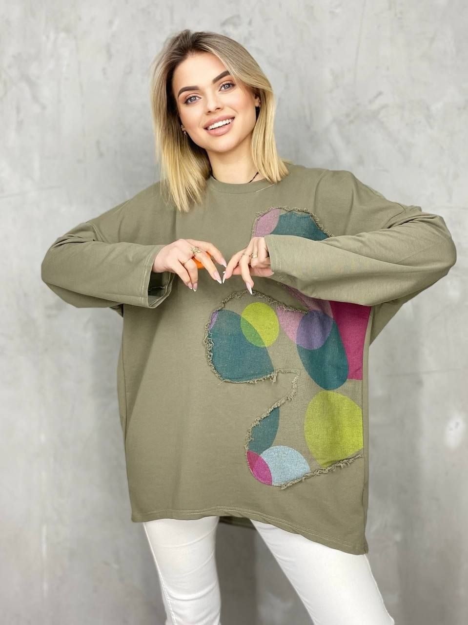 женский свитшот оверсайз,свитшот женская,кофта женская свитшот,свитшот трикотажный,кофта женская