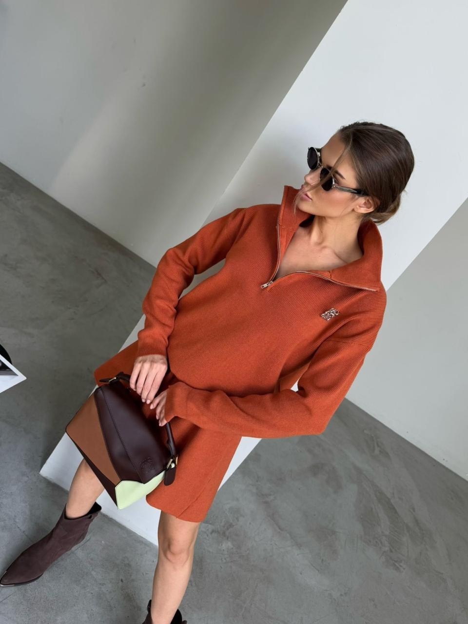 трикотажные костюмы,стильные костюмы,костюм повседневный,женские костюмы с юбкой,теплый костюм с юбкой