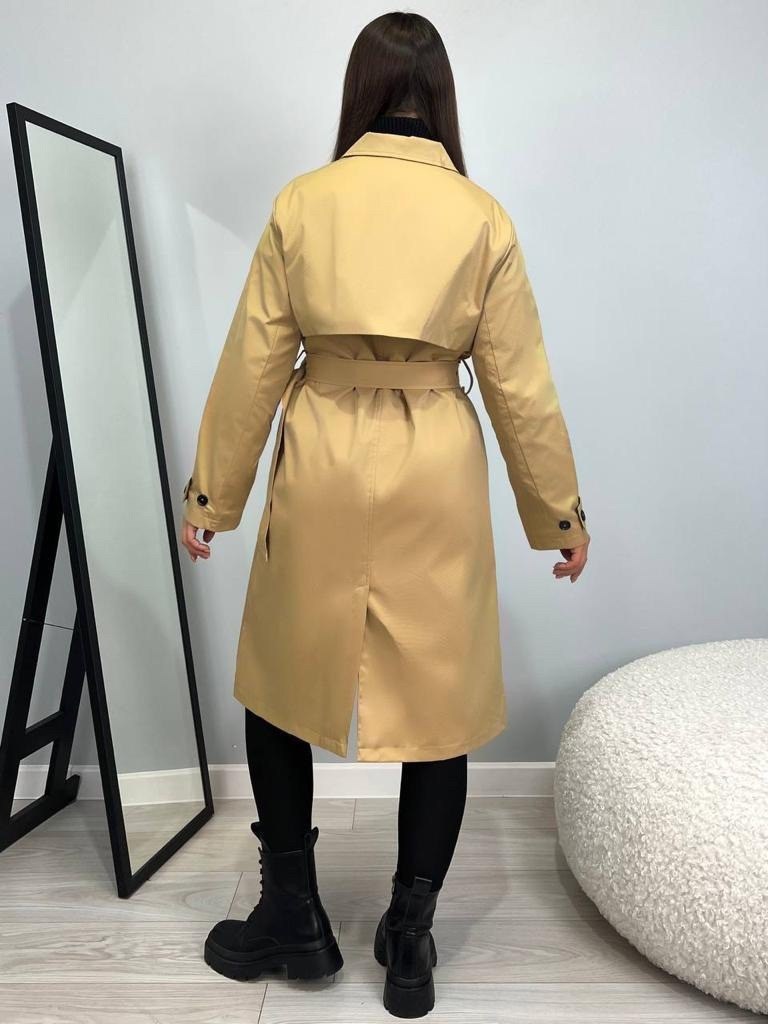 женский плащ,тренч плащ,тренчкот стильный удлиненный плащ,плащ тренч женский,бежевый плащ