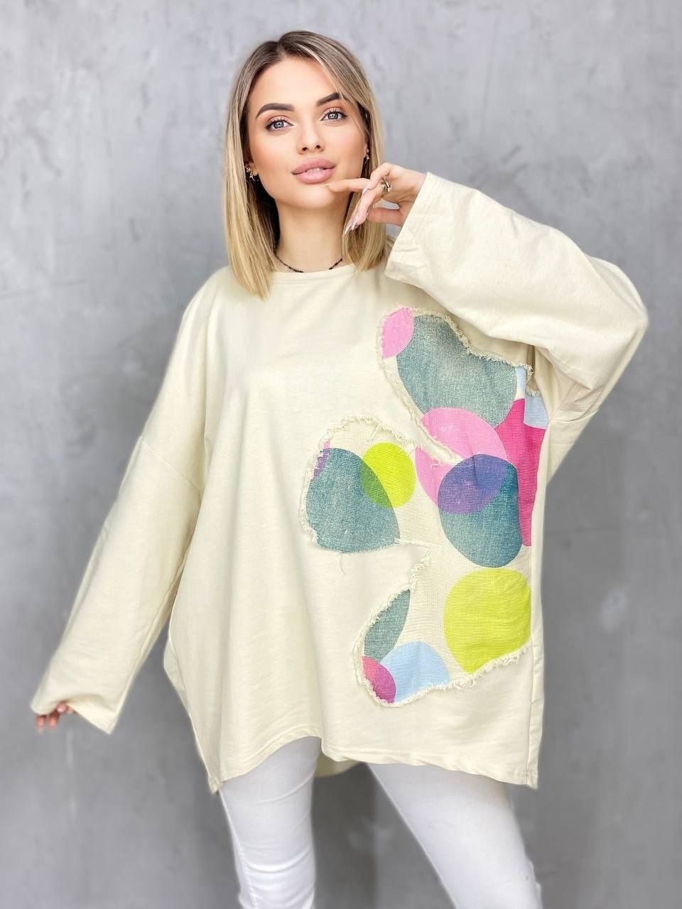 женский свитшот оверсайз,свитшот женская,кофта женская свитшот,свитшот трикотажный,кофта женская