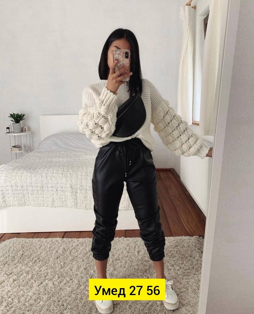 кожаные брюки,модные брюки,образ с кожаными брюками,модные образы