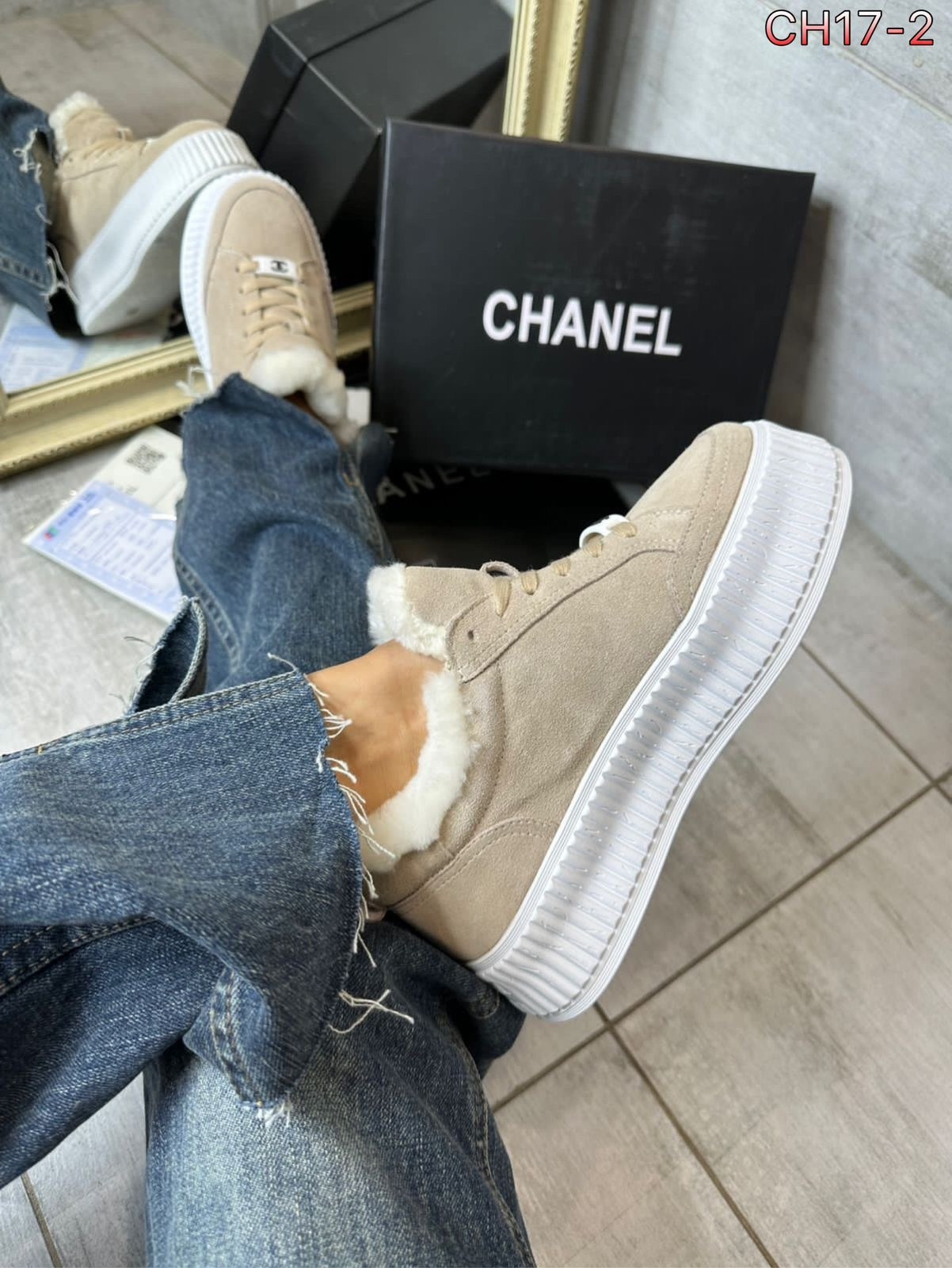 ,кеды chanel,кроссовки chanel,кроссовки зимние шанель,высокие теплые кеды шанель