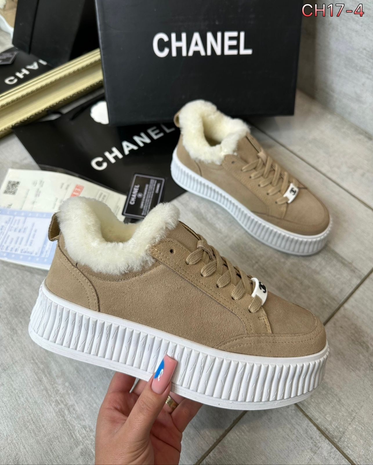 ,кеды chanel,кроссовки chanel,кроссовки зимние шанель,высокие теплые кеды шанель