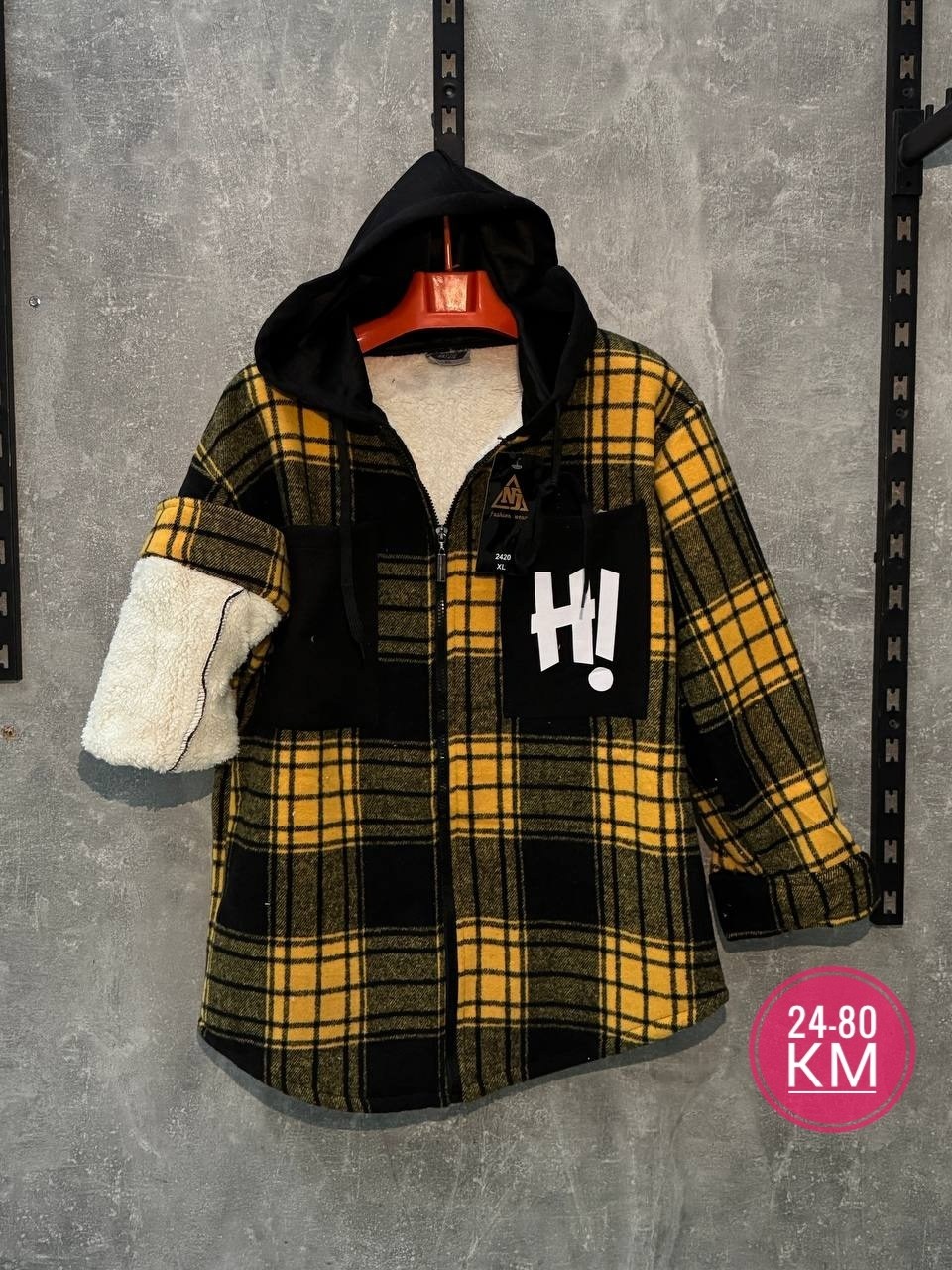 теплая рубашка,рубашка с капюшоном,рубашка теплая в клетку оверсайз,рубашка в клетку с капюшоном,рубашка в клетку теплая