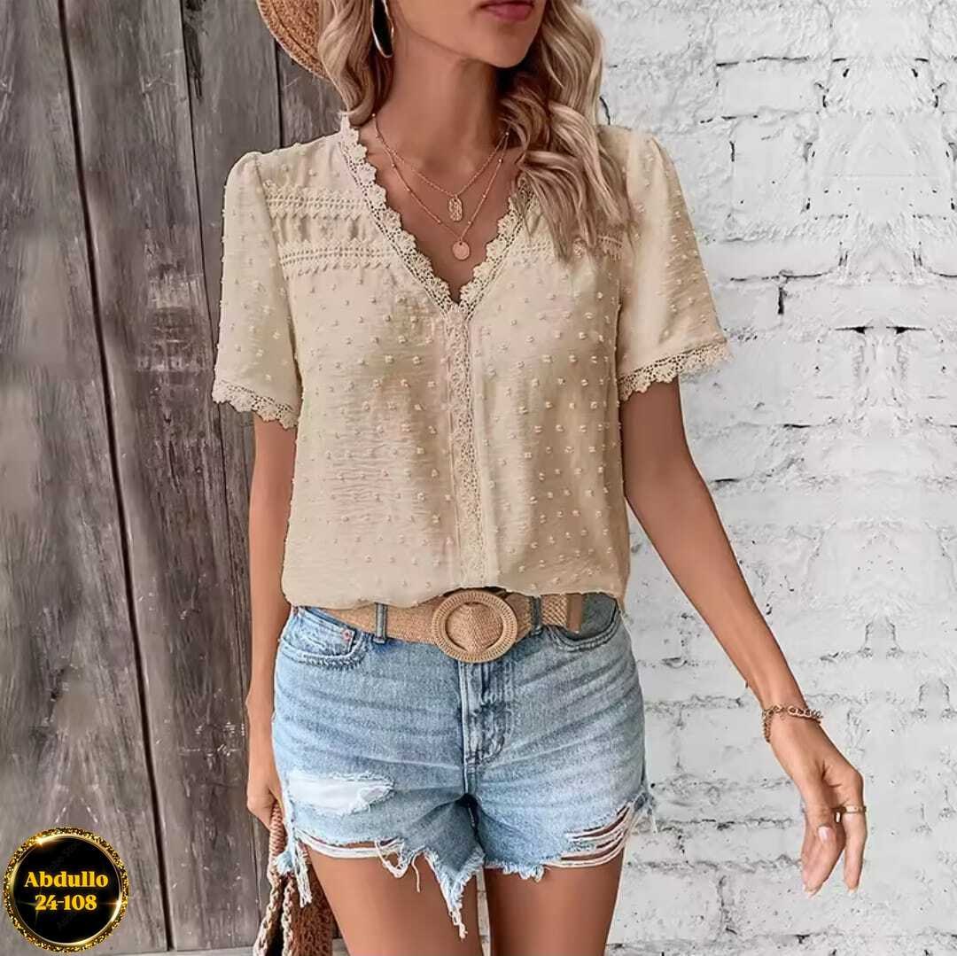 блузка женская,yyfs женские модные повседневные однотонные блузки,блузка с кружевами,женская кружевная блузка,летние блузки