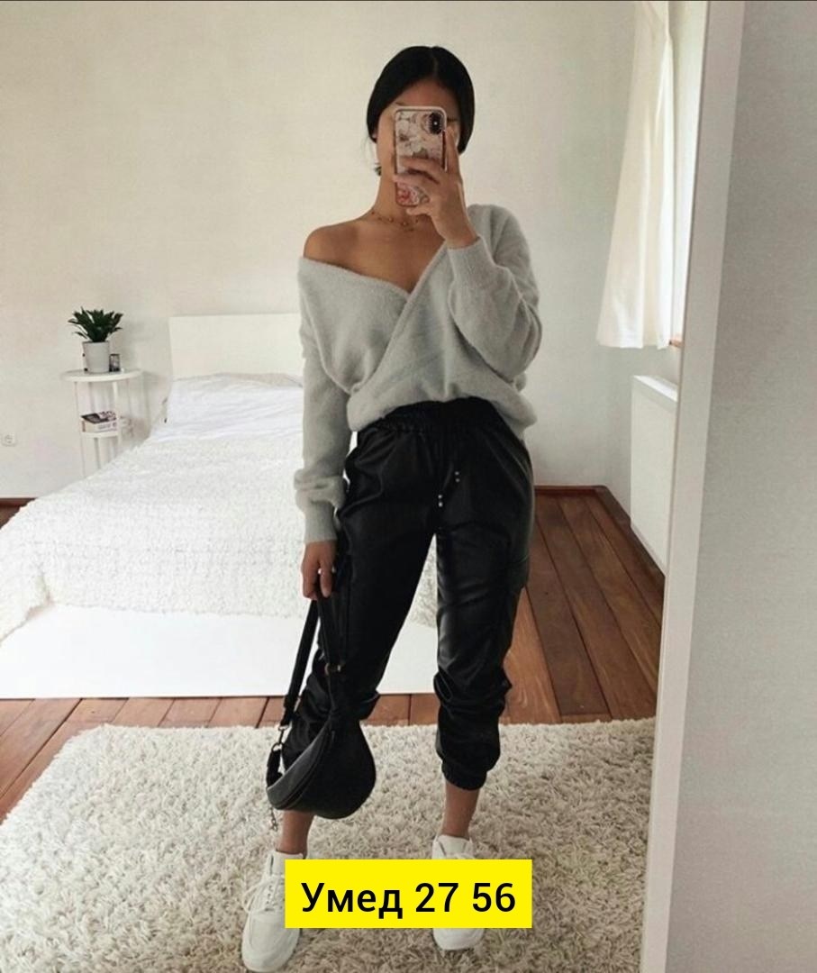 кожаные брюки,модные брюки,образ с кожаными брюками,модные образы