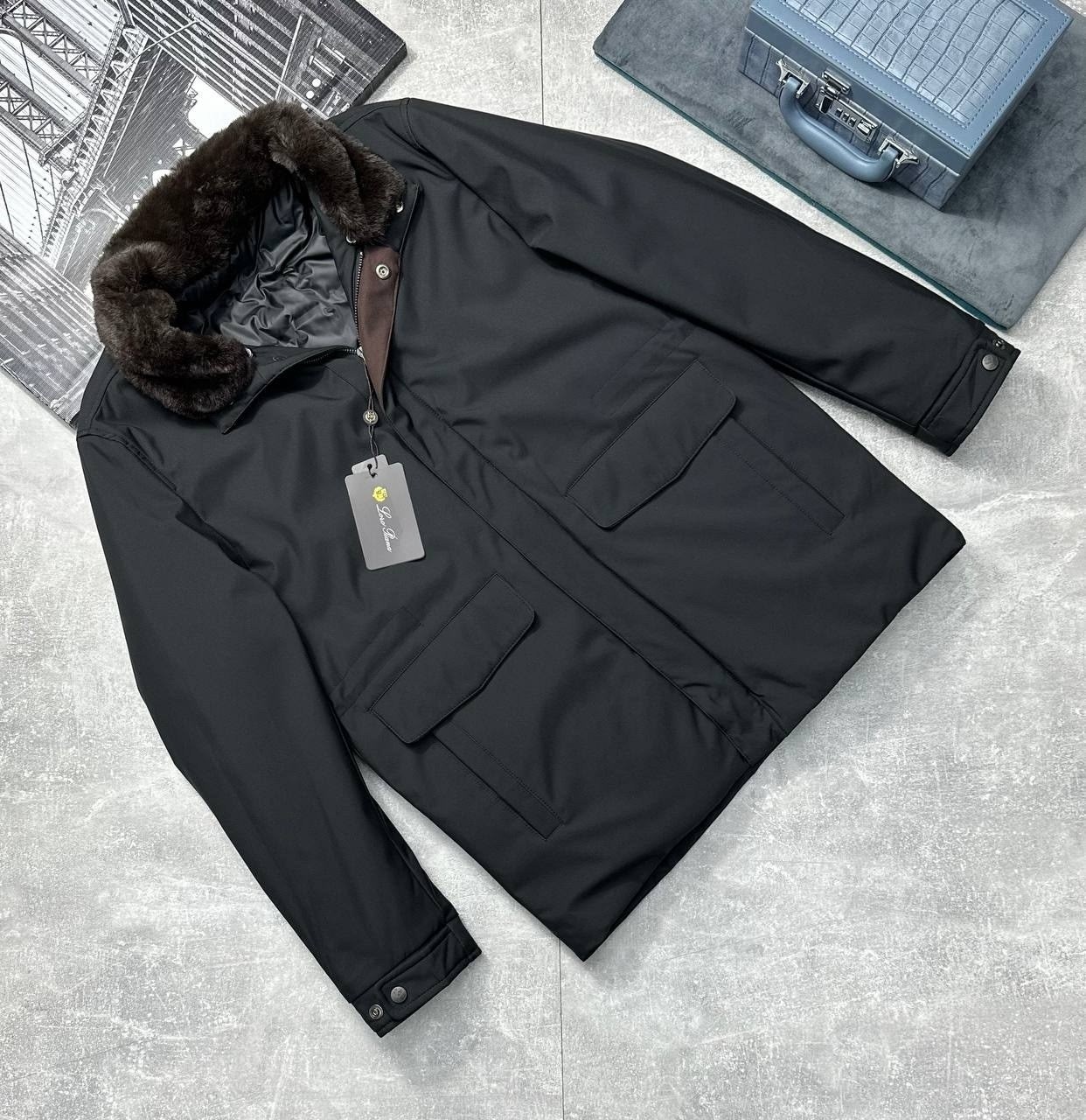 мужская куртка зимняя,куртка loro piana,куртка зимняя,мужская куртка с мехом,куртка зимняя с мехом мужская