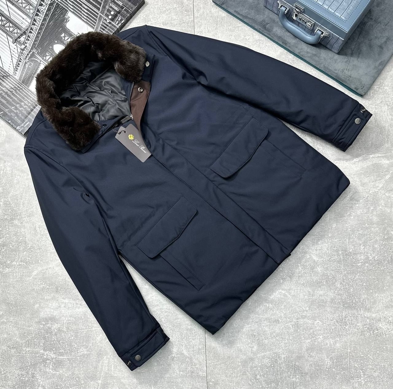 мужская куртка зимняя,куртка loro piana,куртка зимняя,мужская куртка с мехом,куртка зимняя с мехом мужская