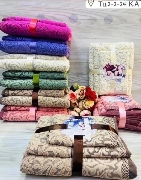 комплект из трех полотенец,комплект полотенец,полотенца ,комплект махровых полотенец,набор полотенец махровые