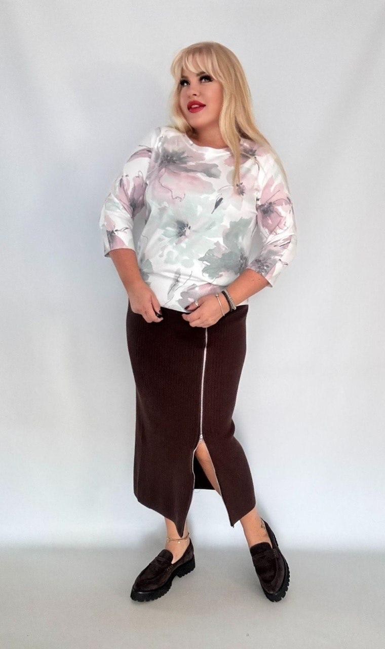 кофта юбка,трикотажная юбка,юбки женские,юбки больших размеров,женские костюмы с юбкой