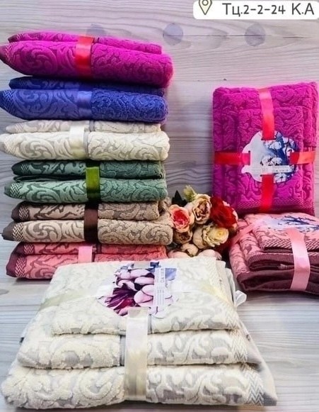 комплект из трех полотенец,комплект полотенец,полотенца ,комплект махровых полотенец,набор полотенец махровые