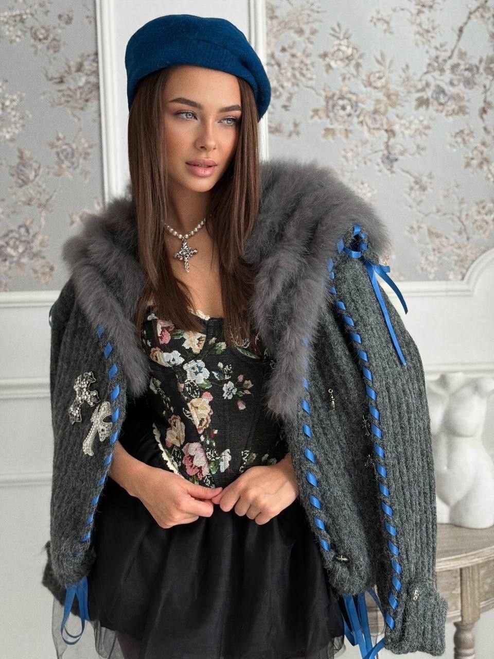 вязаные кардиганы,кардиган,кардиган женский,джинсовка с мехом,укороченный кардиган