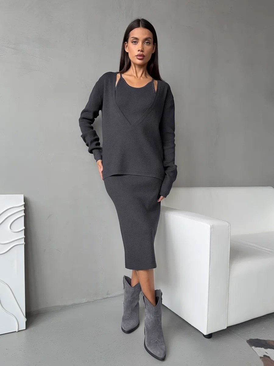 платье лапша с кардиганом,трикотажные костюмы,трикотажное платье,женский трикотажный костюм,платье кардиган