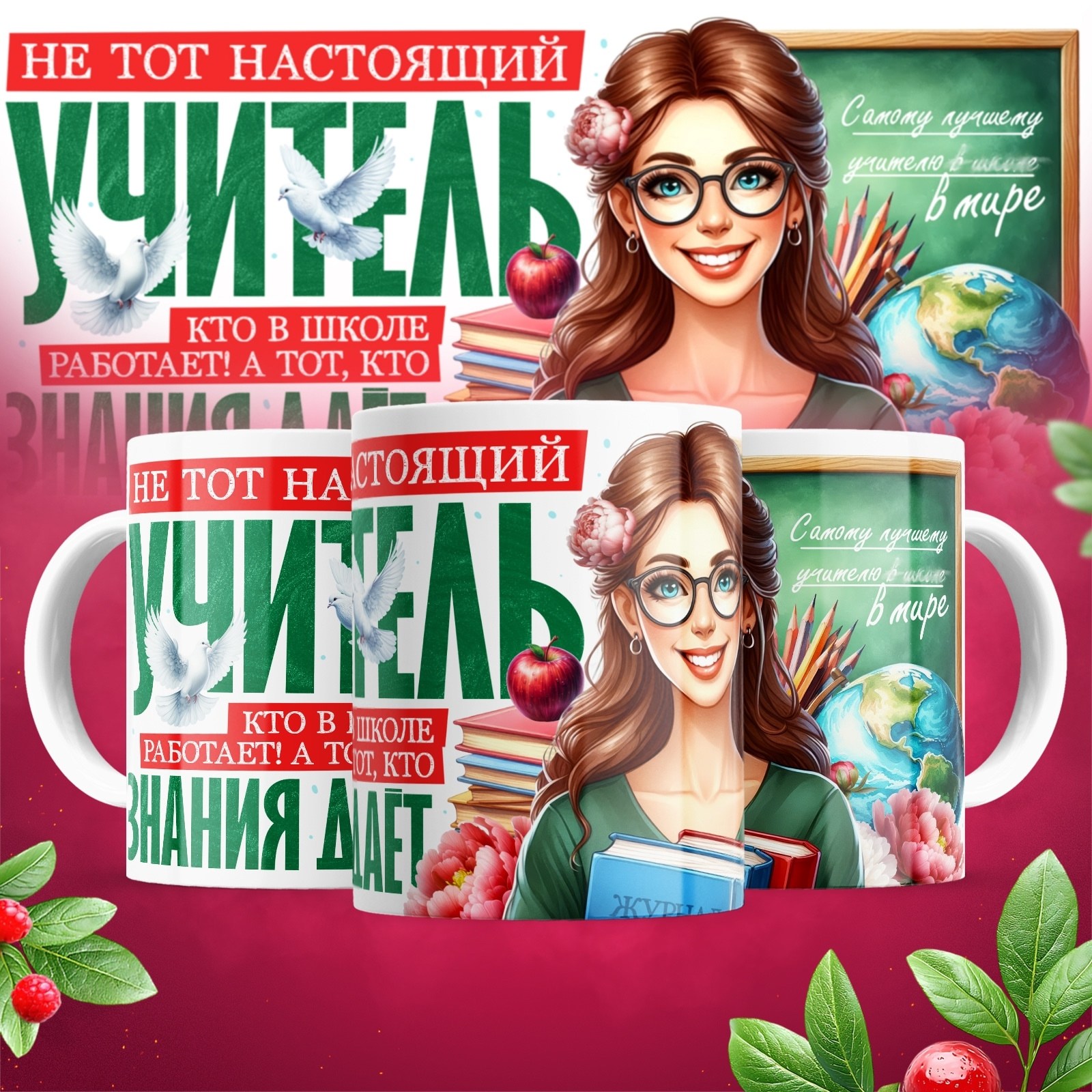 кружка самому лучшему учителю,кружка для учителя,подарки для учителей,кружка с днем учителя,ко дню учителя