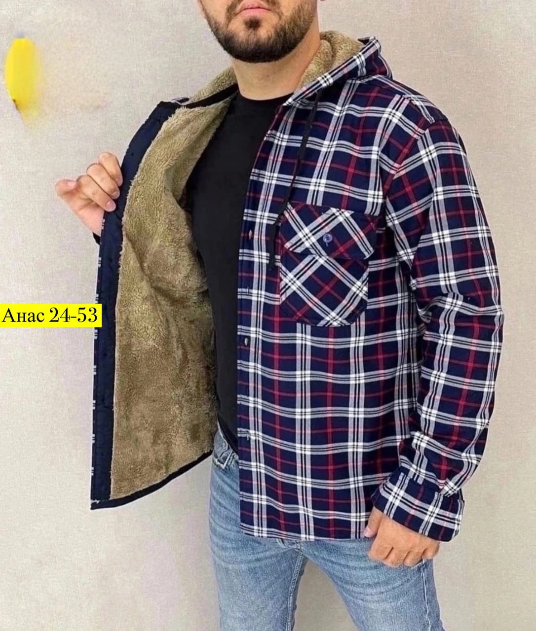 рубашка на меху,рубашка с капюшоном,мужская повседневная рубашка,мужская клетчатая рубашка,рубашка теплая на флисе