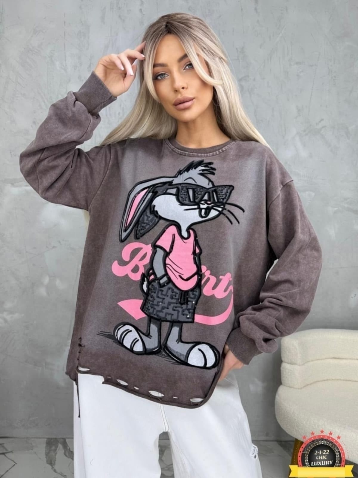 модные свитшоты,свитшот оверсайз,свитшот дисней,свитшот женская,серый свитшот оверсайз