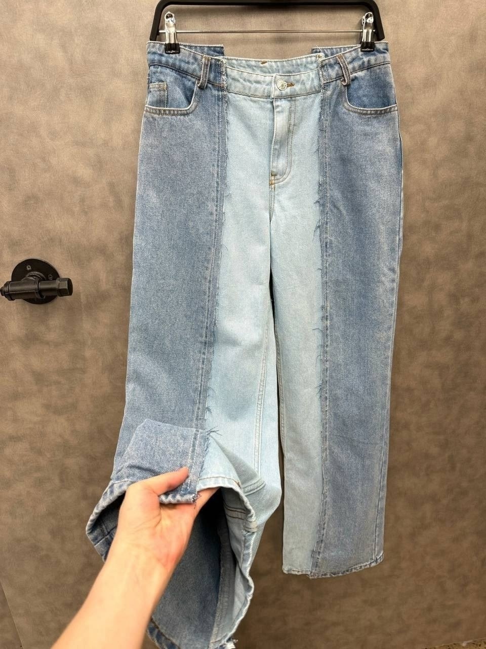 женские джинсы с высокой талией,джинсы палаццо на высоких женщин,элегантные джинсы с широкими штанинами,джинсы модные,джинсы стиль