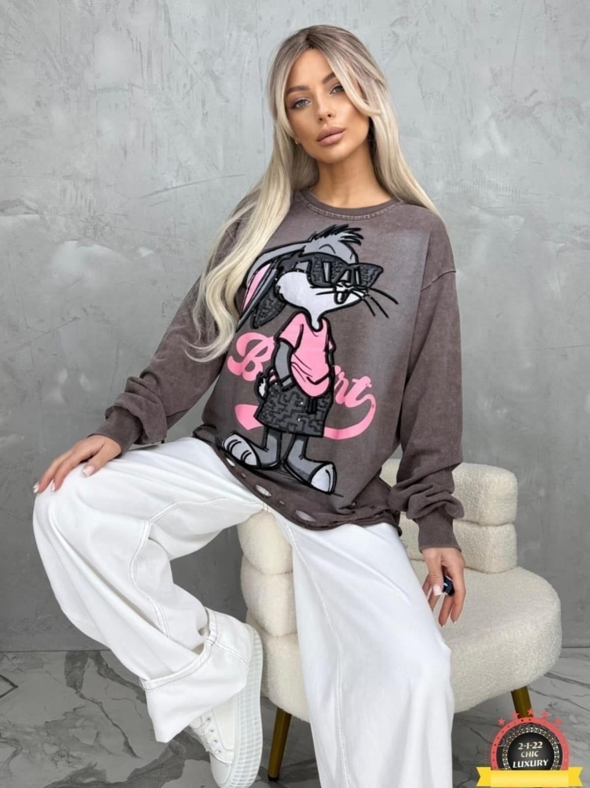 модные свитшоты,свитшот оверсайз,свитшот дисней,свитшот женская,серый свитшот оверсайз