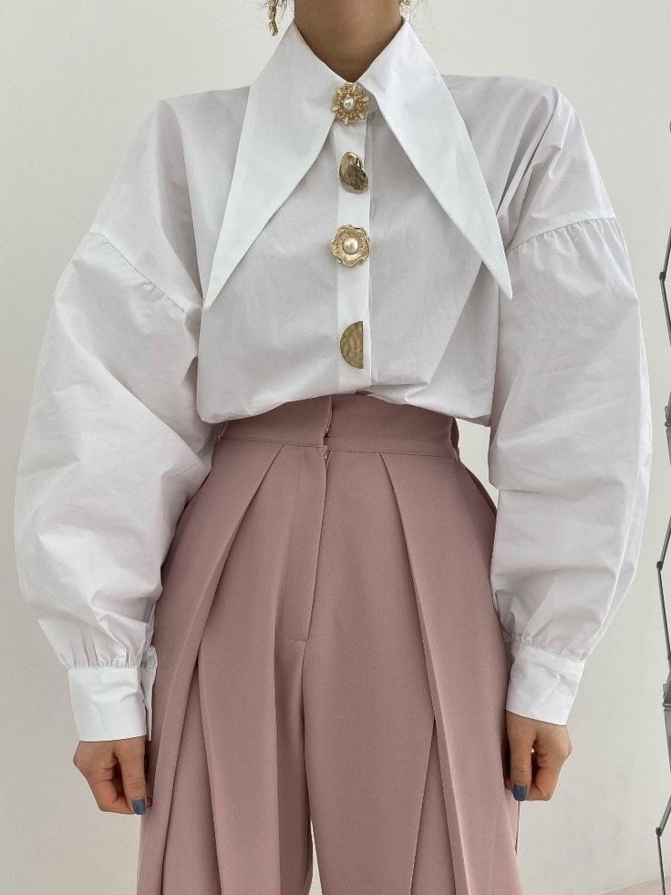 шикарные блузки,блузка с воротником,рубашка с острым воротником,белая рубашка женская,рубашка с рукавами фонариками