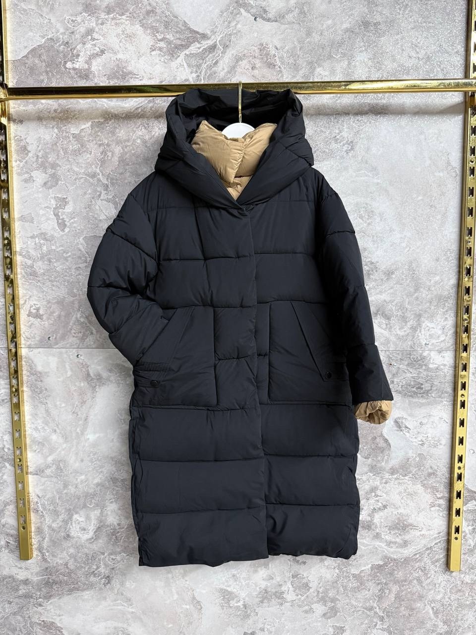 пуховик двусторонний,бежевый пуховик,зимние куртки,пуховики женские,пуховик с капюшоном