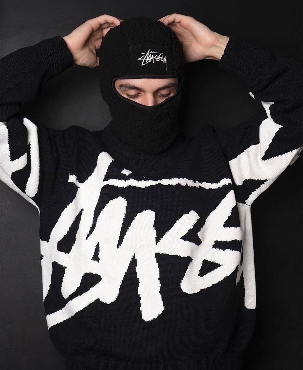 балаклава stussy,свитер stussy,балаклава шапка,балаклава маска