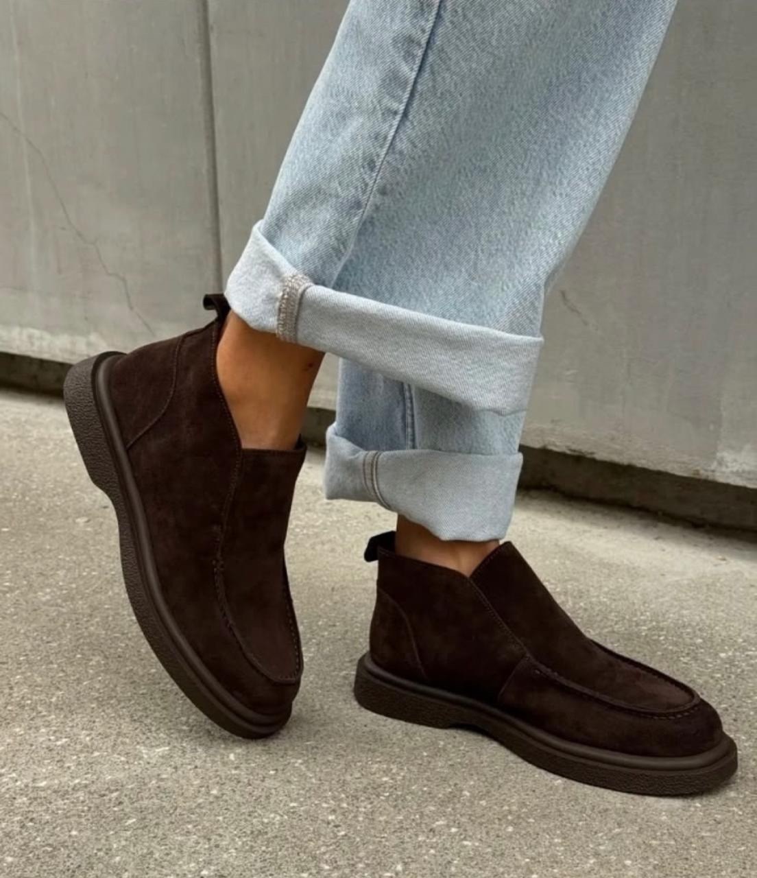 ,лоферы замшевые,лоферы женские замшевые,замшевые ботинки, женская