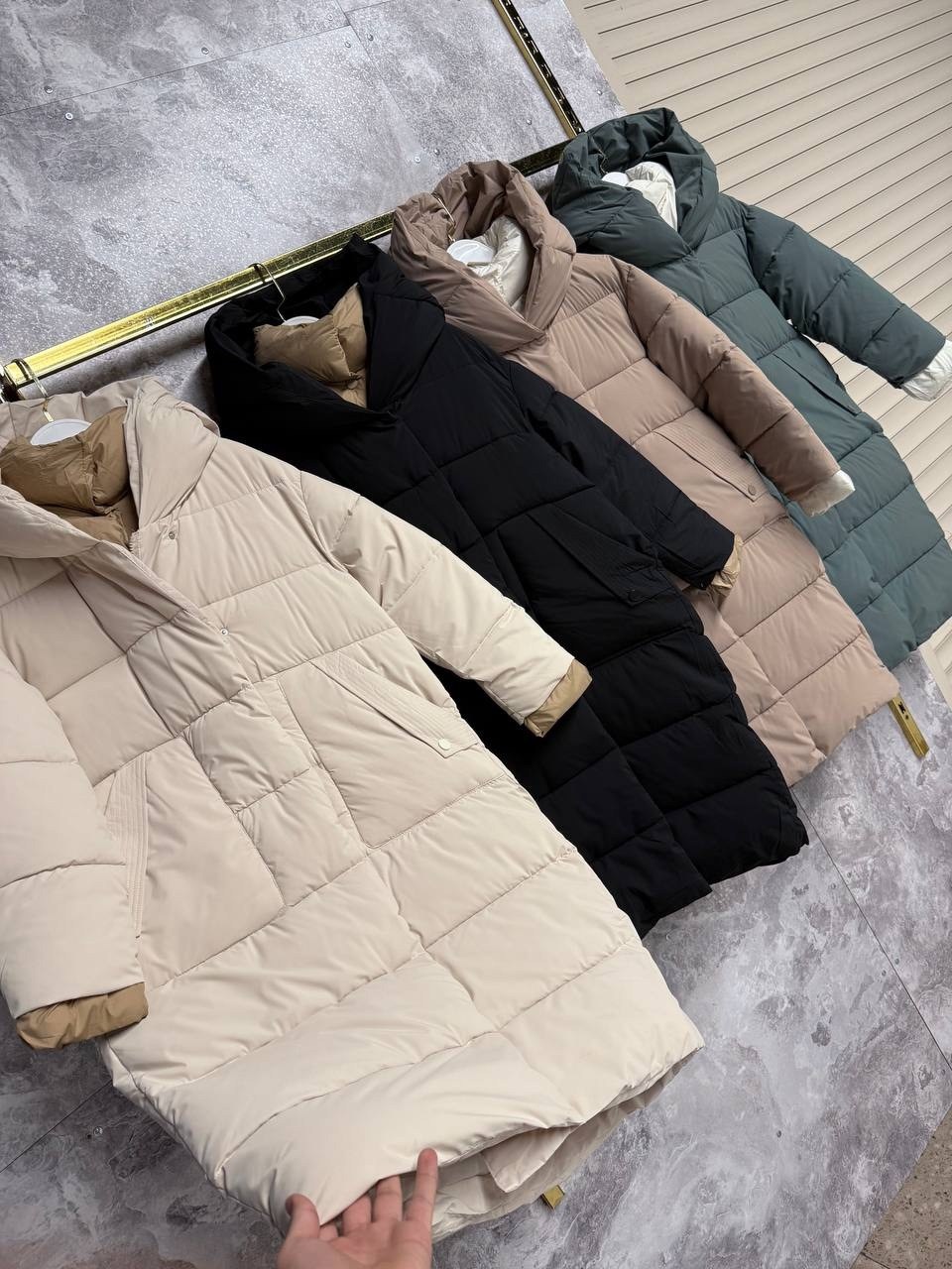 пуховик двусторонний,бежевый пуховик,зимние куртки,пуховики женские,пуховик с капюшоном
