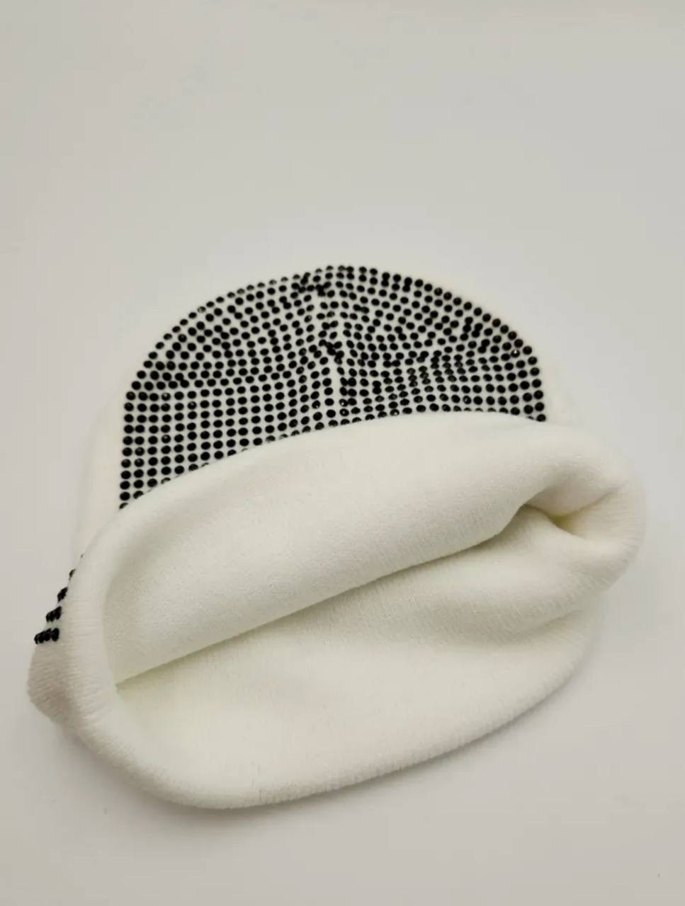 шапка бини со стразами,шапка бини,шапка бини женская,шапки для женщин,шапочка со стразами