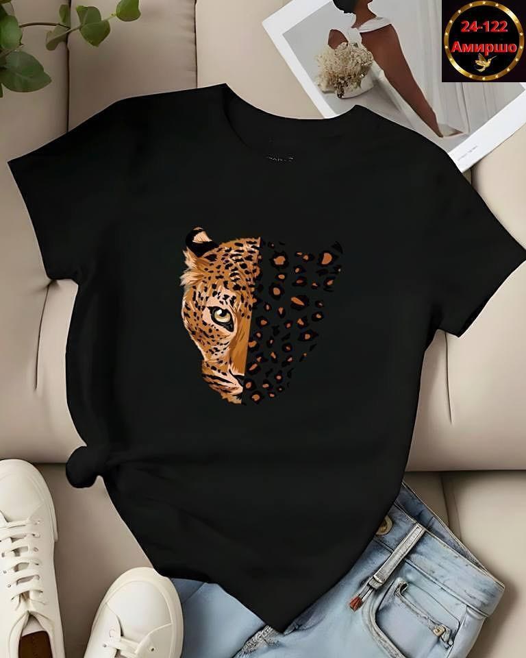 футболка с леопардом,женские футболки,стильная футболка с принтом,женские футболки с принтом,футболки и майки