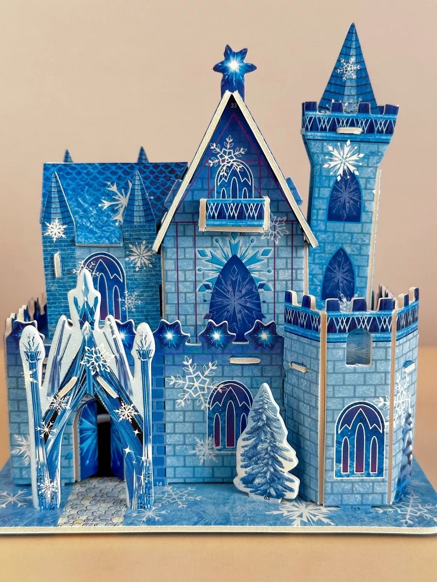 ледяной замок,frozen замок эльзы,3d пазл замок frozen,пазлы объемные,замок мечты
