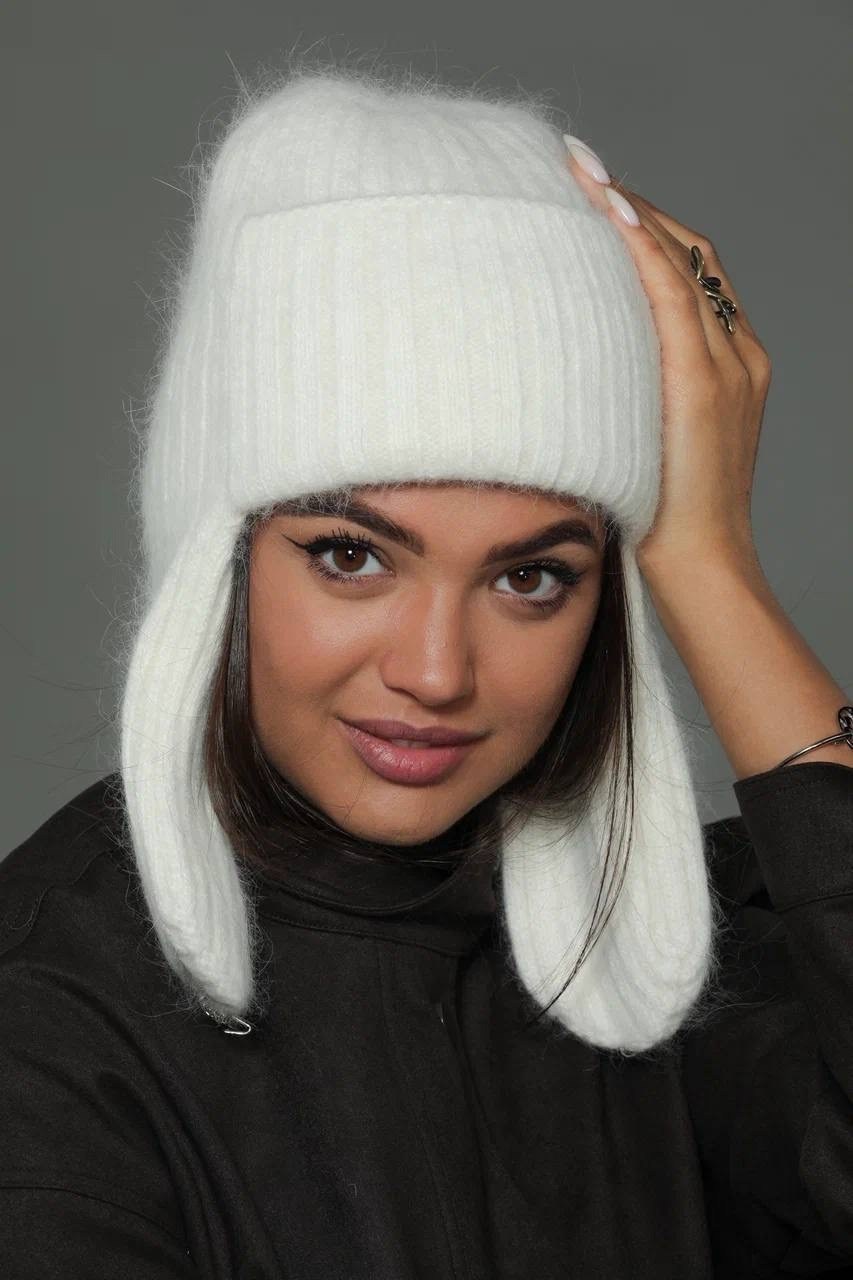 шапка ушанка,шапка ушанка женская,шапка ушанка вязаная женская,вязаная ушанка,шапка ушанка спицами