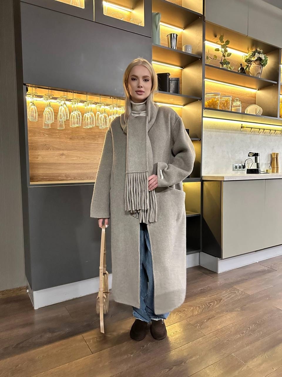оверсайз пальто женское,пальто модное,пальто оверсайз,стильное пальто,серое пальто