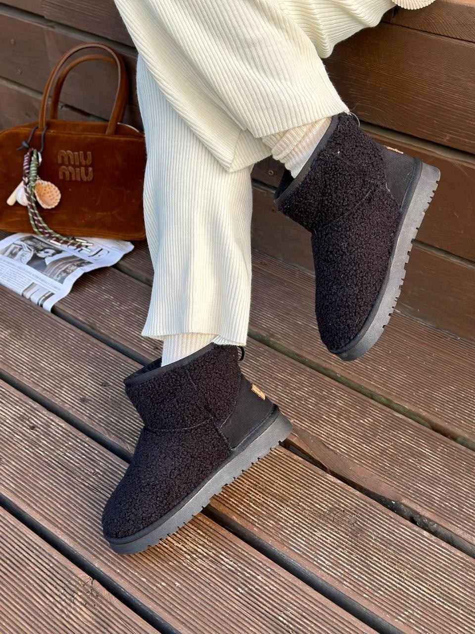 черные угги,угги женские с мехом,угги зимние с мехом,женские угги,угги зимне