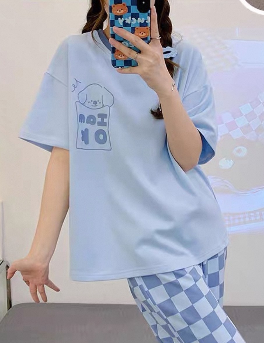 пижама домашний одежда,стильная пижама,пижама корейская,пижамы женски,пижама с санрио