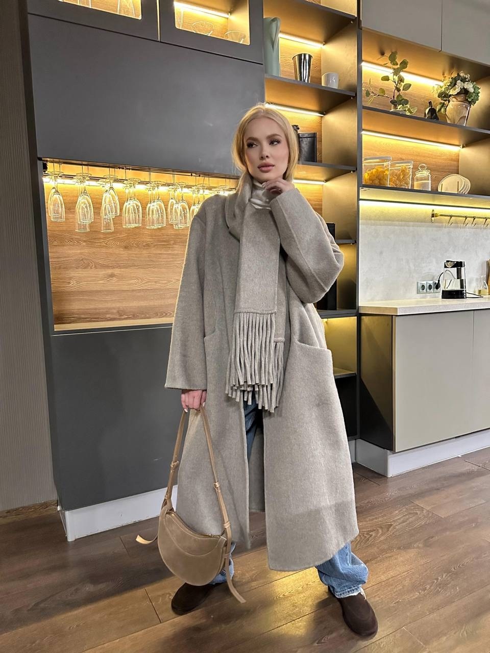 оверсайз пальто женское,пальто модное,пальто оверсайз,стильное пальто,серое пальто