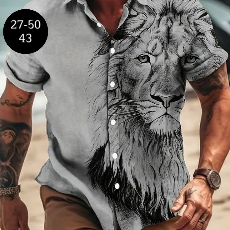 рубашка мужская,мужская футболки с принтом,мужская мода,,рубашка мужская с короткими рукавами