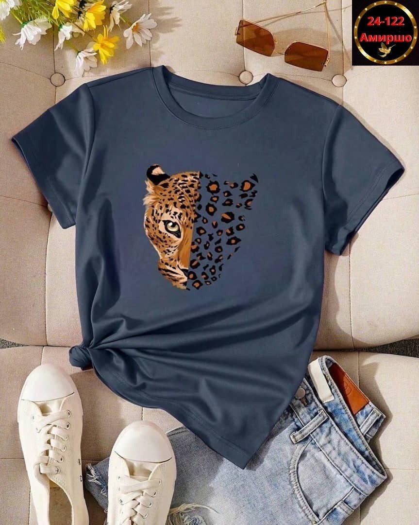 футболка с леопардом,женские футболки,стильная футболка с принтом,женские футболки с принтом,футболки и майки