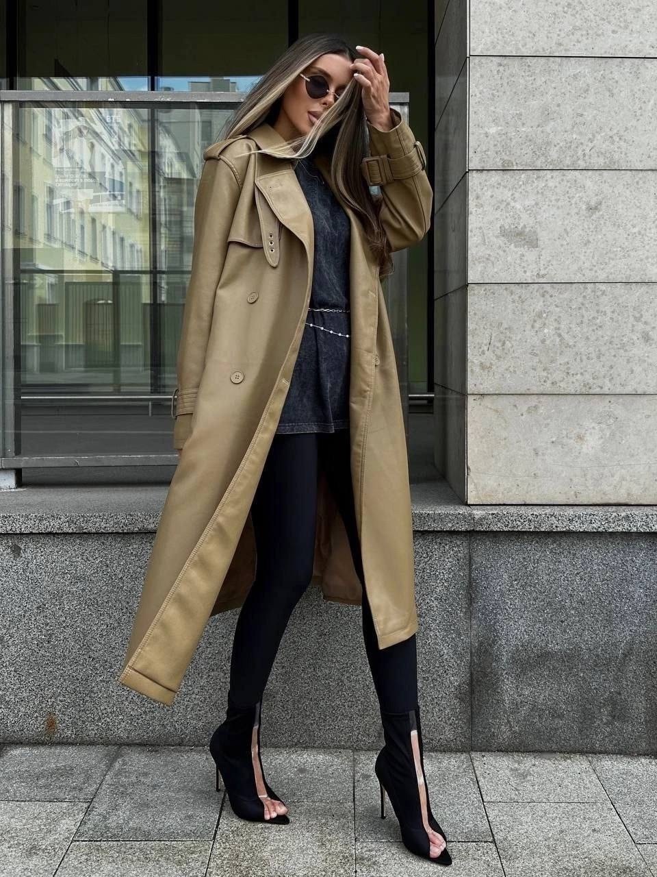 тренч длинный оверсайз плащ серый озон,плащ базовый тренч длинный оверсайз,модные плащи 2025,тренч плащ,плащ женский тренч