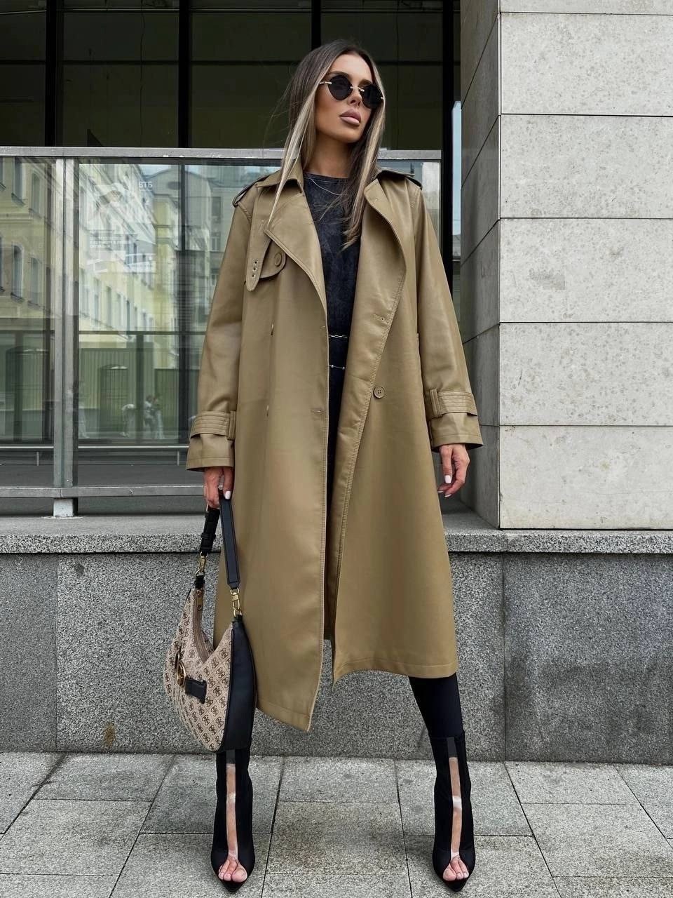 тренч длинный оверсайз плащ серый озон,плащ базовый тренч длинный оверсайз,модные плащи 2025,тренч плащ,плащ женский тренч