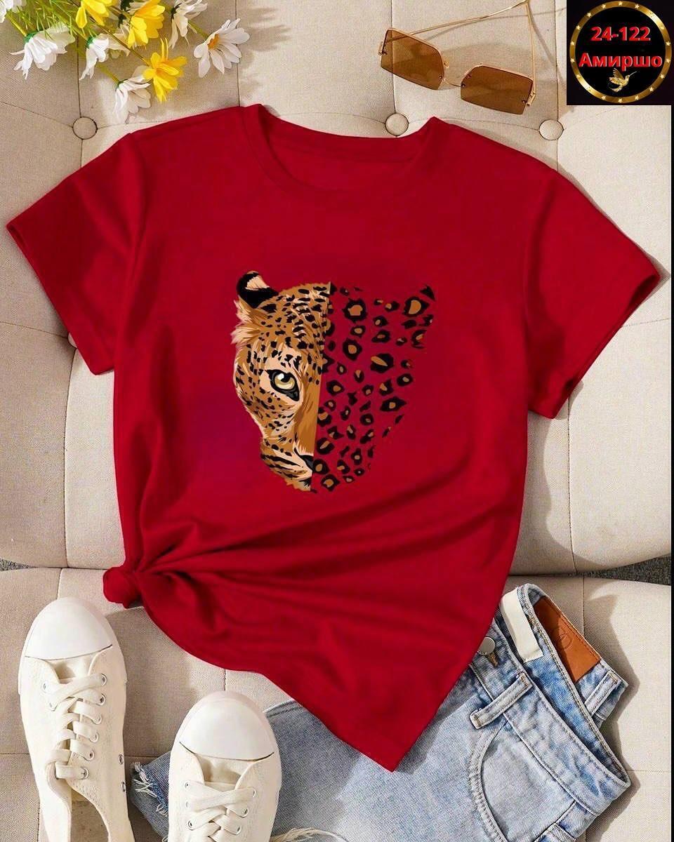 футболка с леопардом,женские футболки,стильная футболка с принтом,женские футболки с принтом,футболки и майки