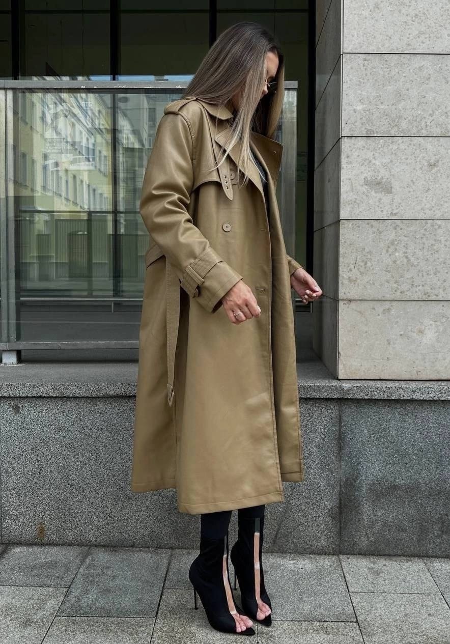 тренч длинный оверсайз плащ серый озон,плащ базовый тренч длинный оверсайз,модные плащи 2025,тренч плащ,плащ женский тренч