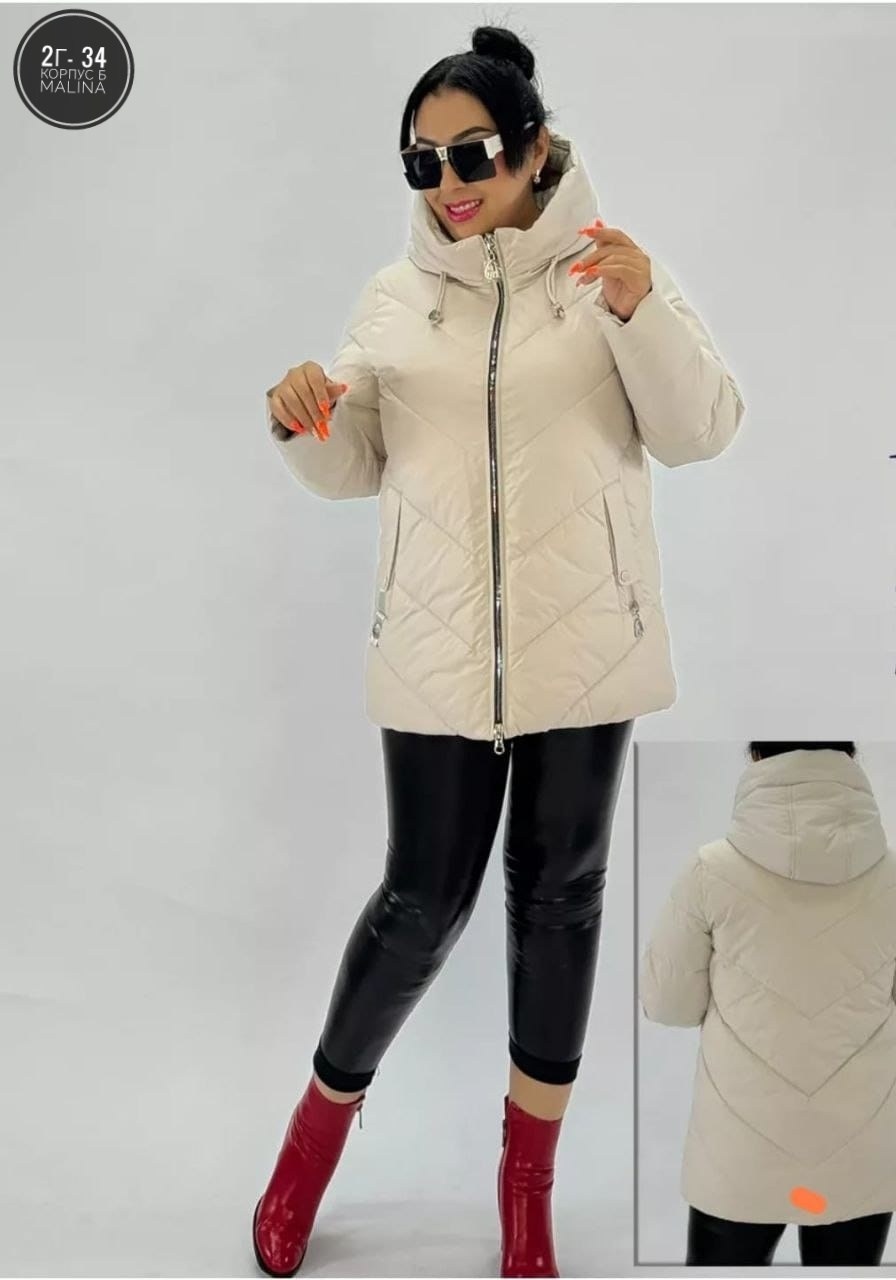 куртка больших размеров демисезонная bloom fashion,куртка женская,зимние куртки,зимние женские куртки,куртка демисезонная